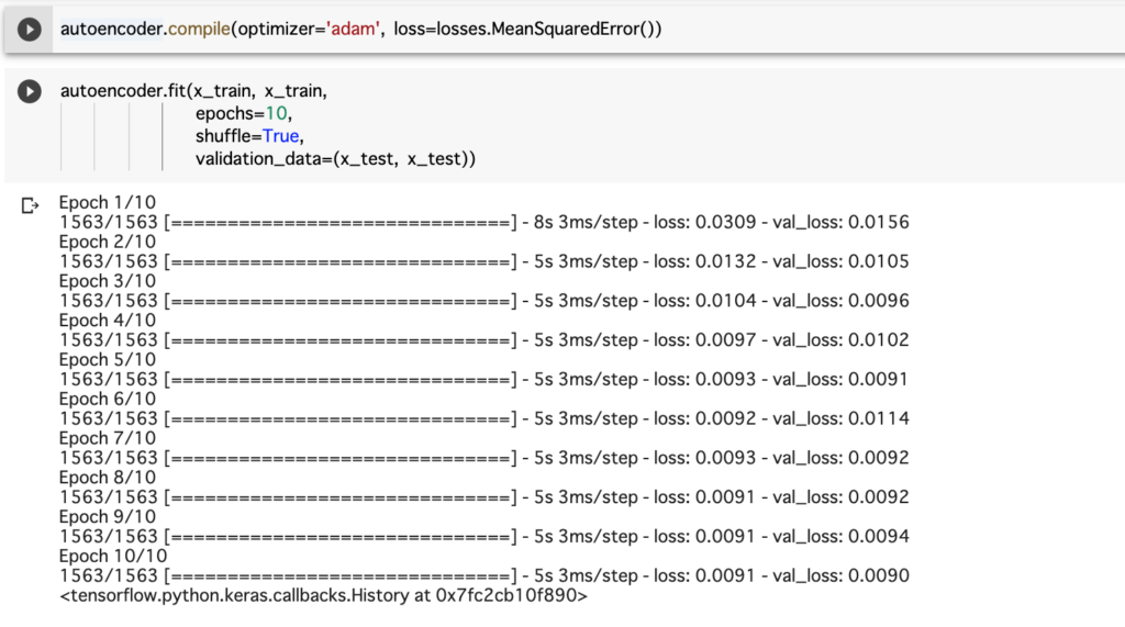 機械学習 Tensorflowのチュートリアルにあるオートエンコーダのデータセットをfashion Mnistからcifar 10にしてみた Programmingのmita